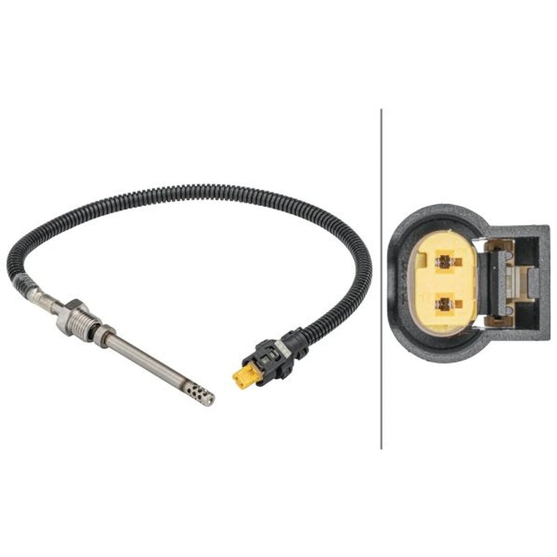 Hella Exhaust Gas Temperature Sensor before soot part fits Mercedes-Benz C-Class