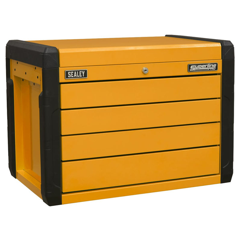 Superline Pro Superline PRO Push-to-Open Topchest 4-Drawer - Orange APPD4O Superline Pro - Dynamic Drive
