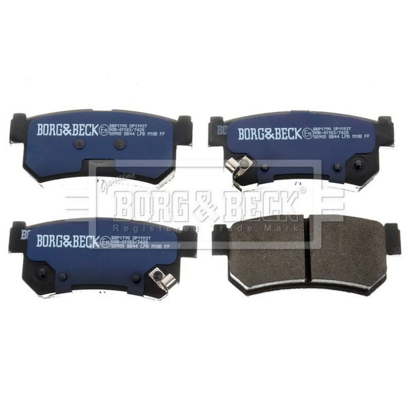 Borg & Beck Front & Rear Brake Discs & Pads fits Daewoo Rexton 2002 on 3.2