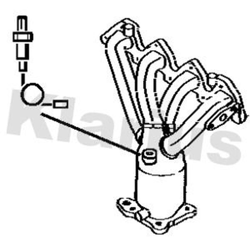 Klarius Catalyst Type Approved With Pipe Front fits Audi A2 2000-2005 1.4