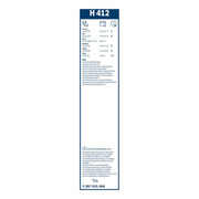 Bosch Wiper Wiper Blade 400mm — H412 fits Citroën Dispatch II 2007-2016 1.6 2.0