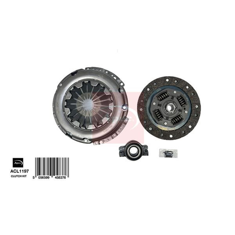 Apec Clutch Kit Set 3pc fits Seat Arosa 1997-2004 1.0 1.4
