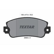 Textar Front Brake Pad Set 2095005