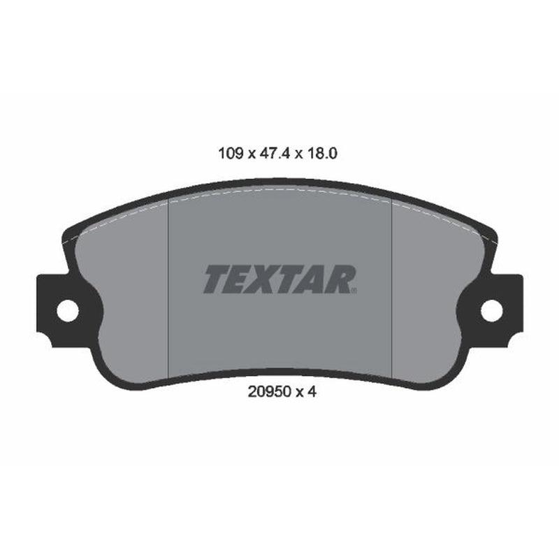 Textar Front Brake Pad Set 2095005