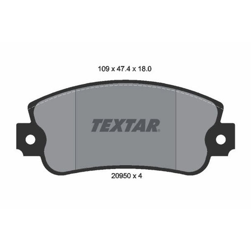 Textar Front Brake Pad Set 2095005