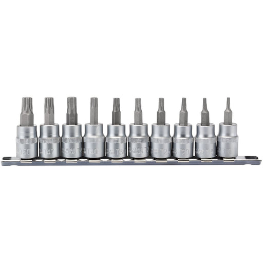 Draper TX-STAR Plus Socket Bit Set, 3/8" Sq. Dr., 48mm (10 Piece) Draper - Dynamic Drive