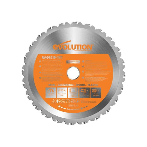 Evolution Multi-Material Mitre Saw Blade 210 x 25.4mm x 24T Evolution - Dynamic Drive