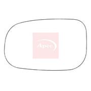 Apec Exterior Wing Mirror Glass Left fits Volvo C30 2006-2012 1.6 1.8 2.0 2.4