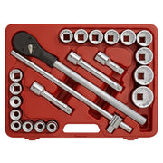 Sealey Premier Premier Socket Set 3/4"Sq Drive 12-point 22pc AK2598 Sealey Premier - Dynamic Drive