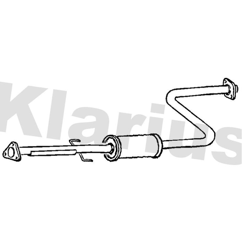 Klarius Box With Centre Pipe Centre fits Rover 600 I 1993-1999