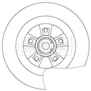 Borg & Beck Front & Rear Brake Discs & Pads fits Renault Megane II 2004-2009 2.0