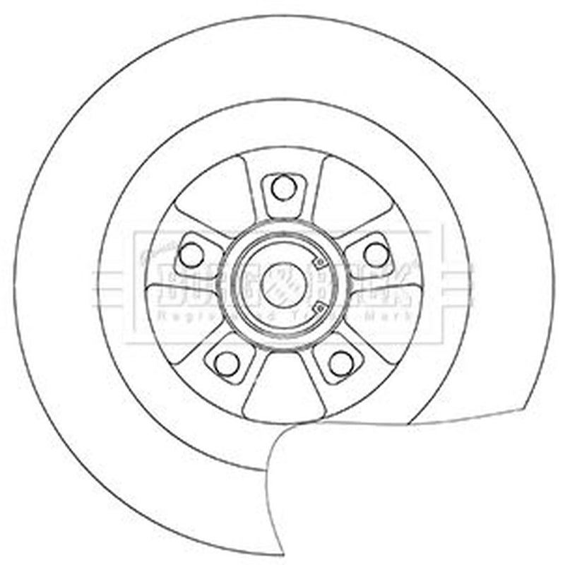 Borg & Beck Front & Rear Brake Discs & Pads fits Renault Megane II 2004-2009 2.0