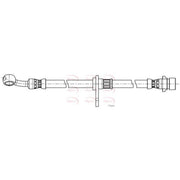 Apec Brake Hydraulic Hose Line Front Left fits Honda Hr-V 2015 on 1.5 1.6