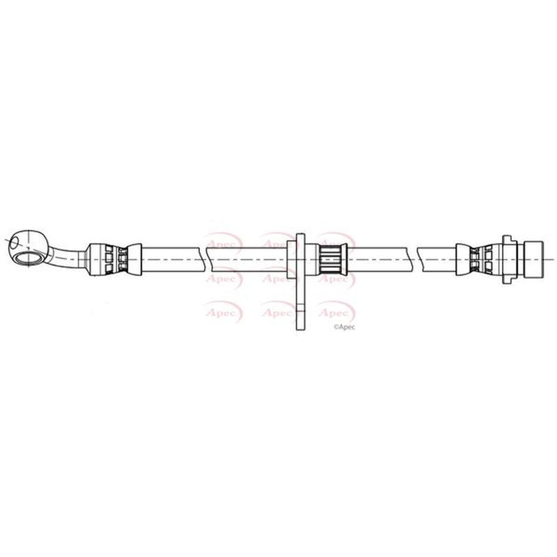 Apec Brake Hydraulic Hose Line Front Left fits Honda Hr-V 2015 on 1.5 1.6