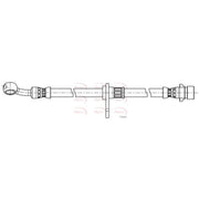 Apec Brake Hydraulic Hose Line Front Left HOS4445