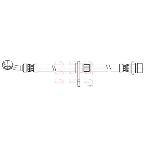 Apec Brake Hydraulic Hose Line Front Left fits Honda Hr-V 2015 on 1.5 1.6