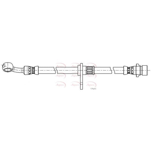Apec Brake Hydraulic Hose Line Front Left HOS4445