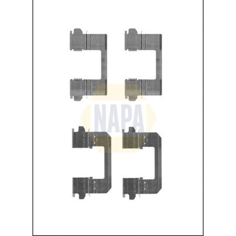 NAPA Brake Pad Accessory Fitting Kit Front fits Nissan Qashqai +2 2007-2014