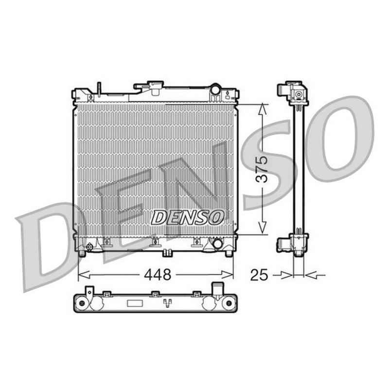 Denso Engine Radiator fits Suzuki Jimny Closed Off-Road Vehicle 1998 on 1.3
