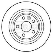 Borg & Beck Front & Rear Brake Discs & Pads fits Ford Focus II 2009-2011 2.5