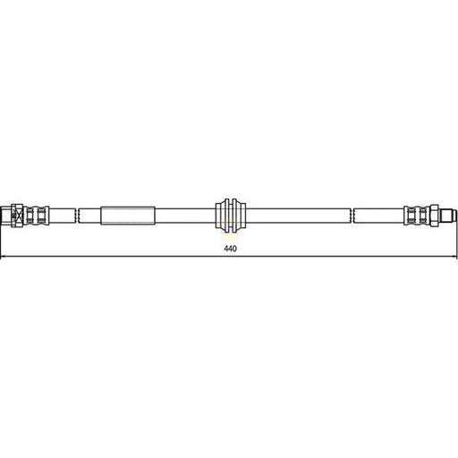 NAPA Brake Hydraulic Hose Line Rear NBH1107