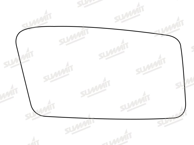 Summit Stick-On Standard Mirror Glass fits Hyundai Stellor RHS Summit - Bars 4 Cars
