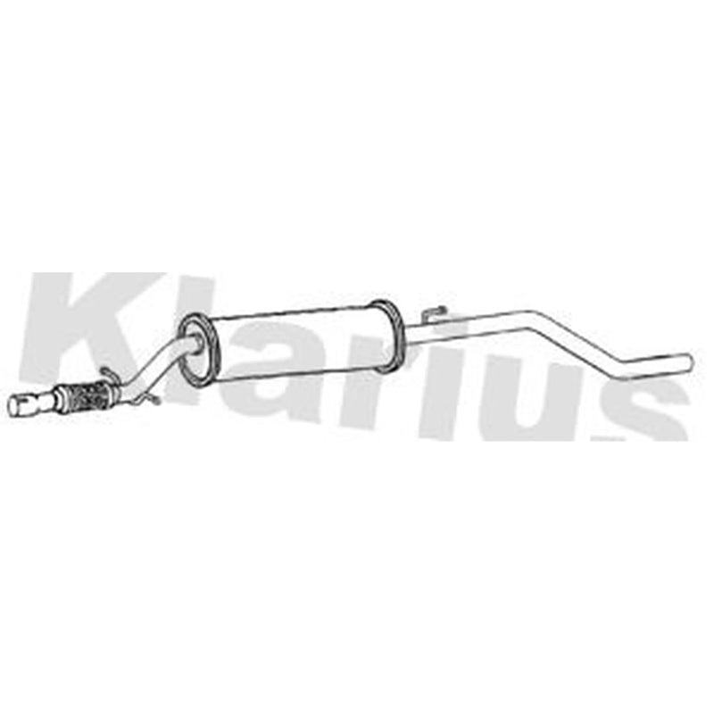 Klarius Box With Centre Pipe Centre fits Fiat 500L 2012 on 0.9