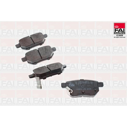 FAI Rear Brake Solid Discs & Pads fits Toyota Prius 2008-2022 1.8