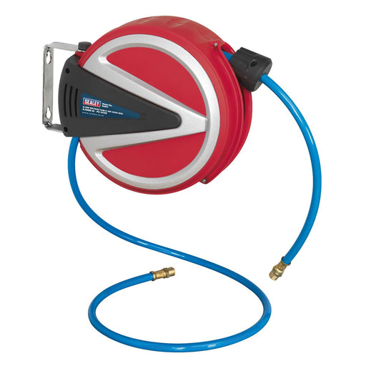 Sealey Retractable Air Hose Reel 6.5m6.5mm ID PU Hose SA811 Sealey - Dynamic Drive