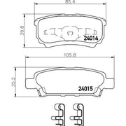 DON Front & Rear Brake Discs & Pads fits Mitsubishi Outlander I 2001-2007
