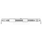 Borg & Beck Brake Hydraulic Hose Line Rear Right BBH6984