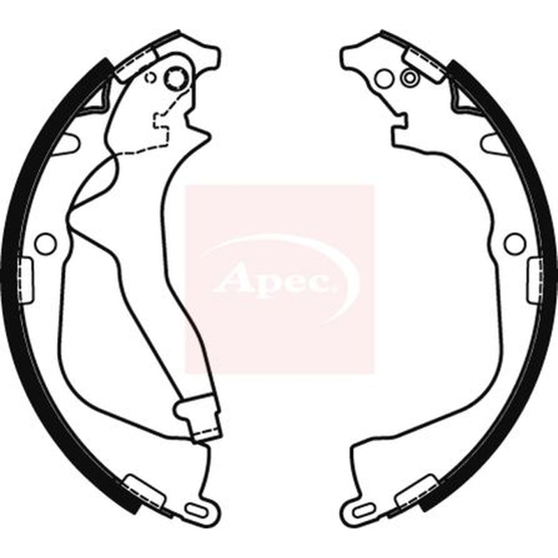 Apec Brake Shoe Set Axle Kit fits VW Amarok 2010-2022 2.0