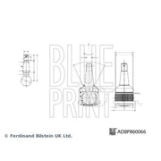 Blue Print Ball Joint Front Right fits Nissan Cube 2009-2010 1.5 1.6