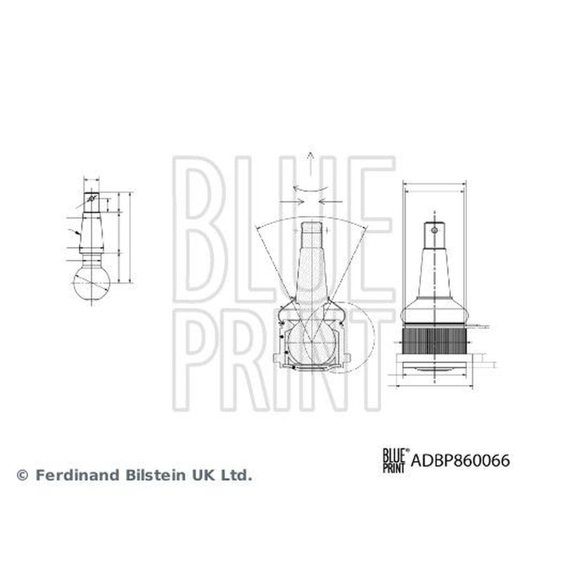Blue Print Ball Joint Front Right fits Nissan Cube 2009-2010 1.5 1.6