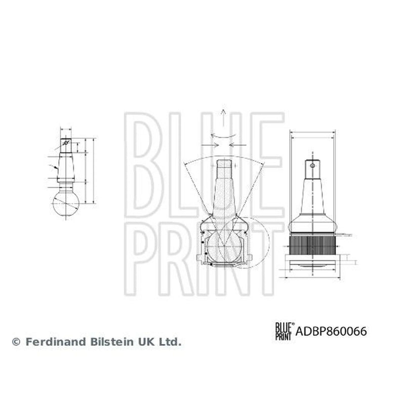 Blue Print Ball Joint Front Right ADBP860066