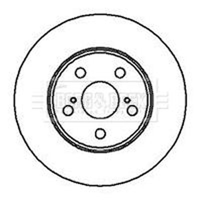 Borg & Beck Front Brake Vented Discs & Pads fits Toyota Corona 1992-1996 1.8