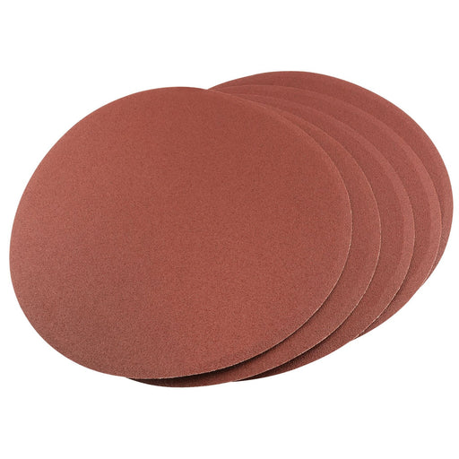 Draper Self-Adhesive Aluminium Oxide Sanding Discs, 200mm, 100 Grit (Pack of 5) Draper - Dynamic Drive