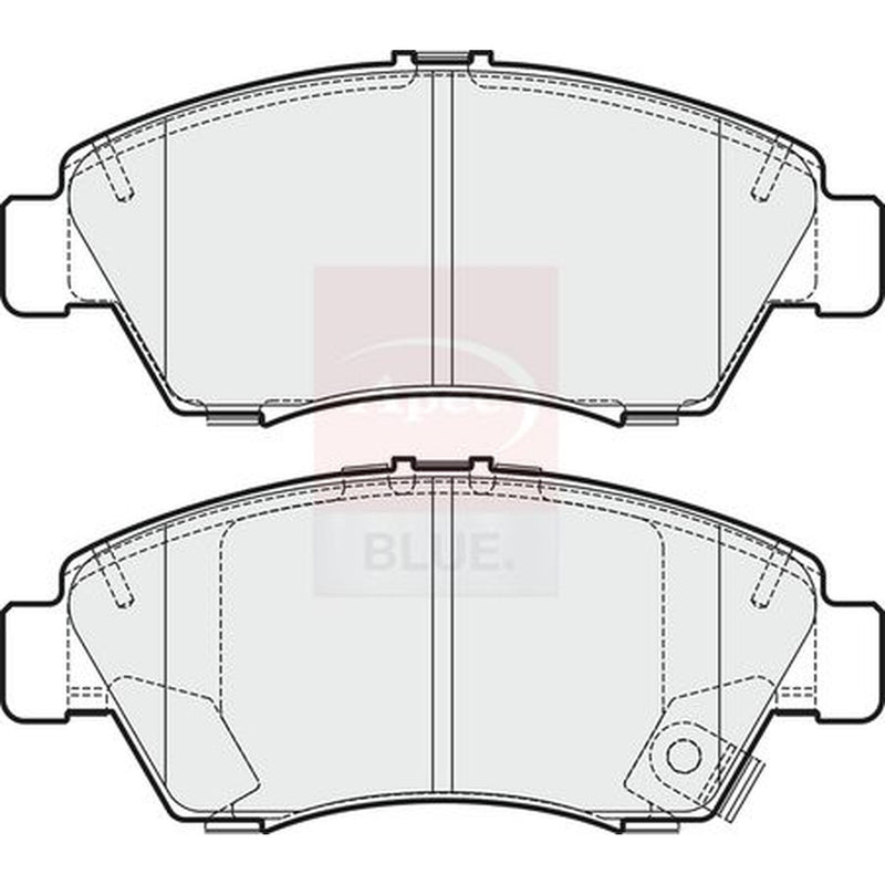 Apec Front Brake Pad Set fits Honda Civic 1991-1996 1.6