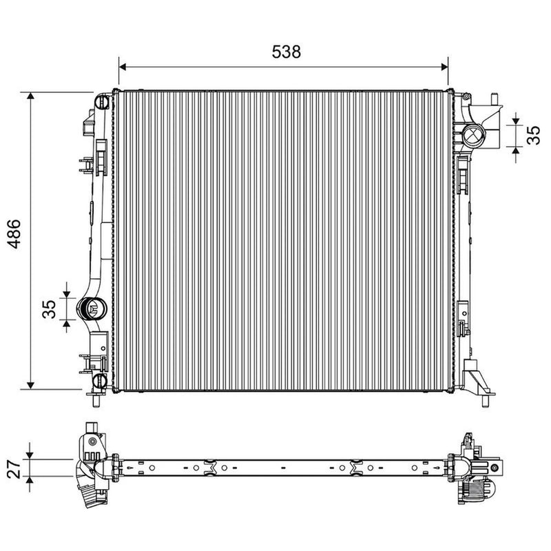 Valeo Engine Radiator 701487