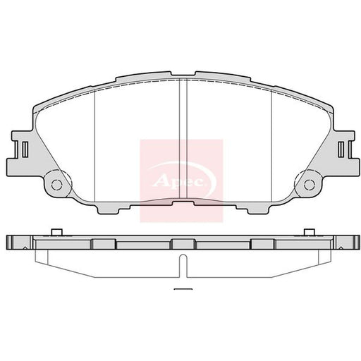 Apec Front Brake Pad Set fits Toyota Prius Phv 2016-2022 1.8