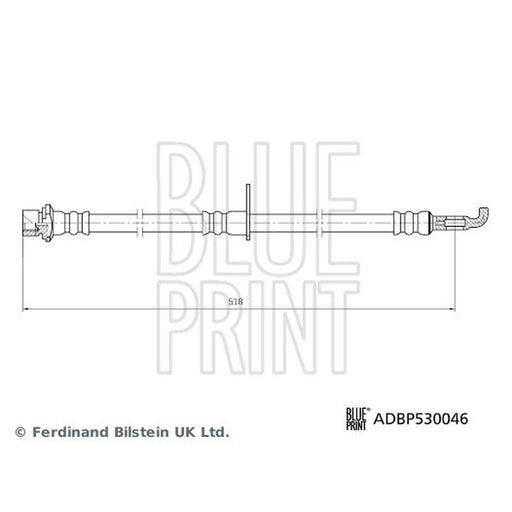Blue Print Brake Hydraulic Hose Line Rear Right ADBP530046