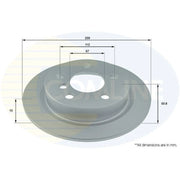Comline Rear Brake Solid Discs & Pads fits Mini Mini 2013-2020
