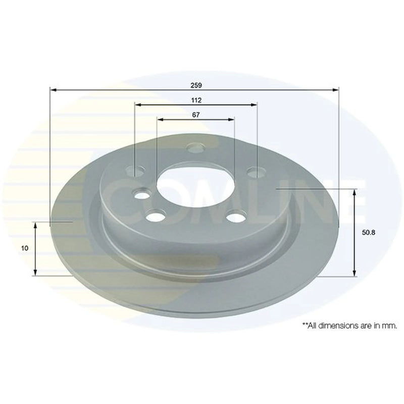Comline Front & Rear Brake Discs & Pads fits Mini Mini Clubman 2015-2024