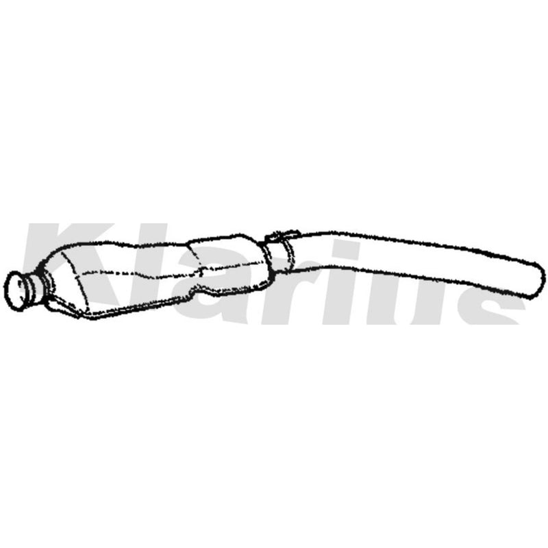 Klarius Box With Centre Pipe Centre fits Renault Clio 2004-2005 2.0