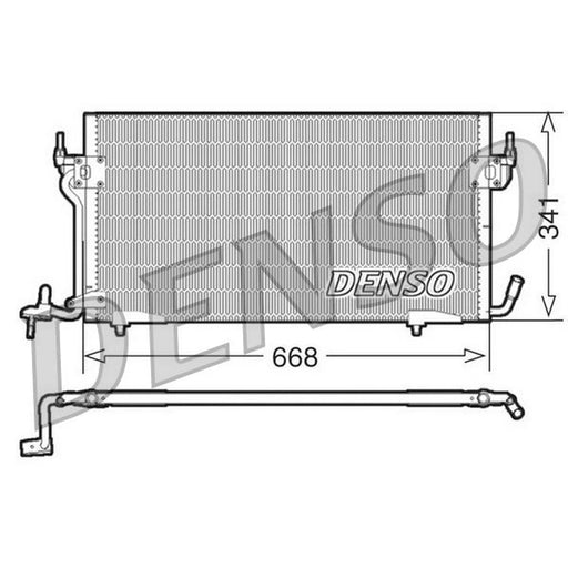 Denso Air Conditioning Condenser fits Citroën Xsara 1997-2005 1.4 1.5 2.0