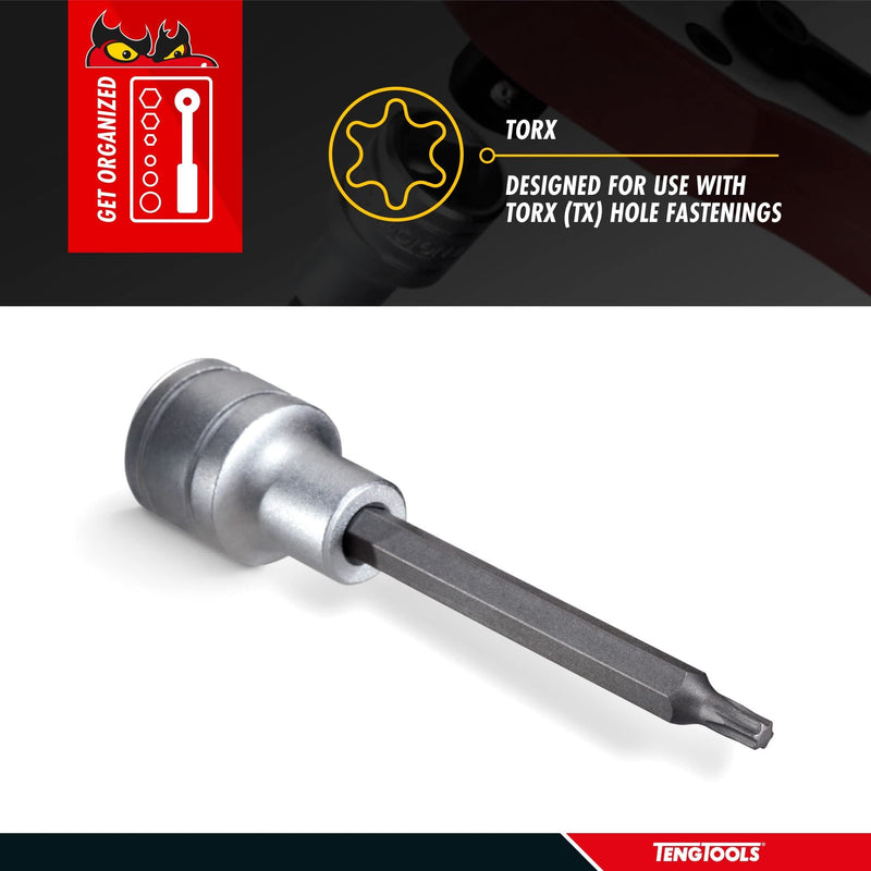 Teng Tools 1/2" Long TX Bit Socket TX30 Teng Tools - Dynamic Drive