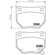 Mintex Front & Rear Brake Discs & Pads fits Subaru Impreza 2005-2007 2.5