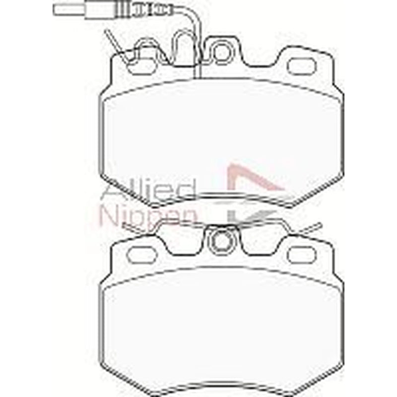 Comline 4 x Front Brake Pad Set fits Citroën C15 1987-2000 1.8