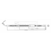 Borg & Beck Brake Hydraulic Hose Line Front Left BBH8714