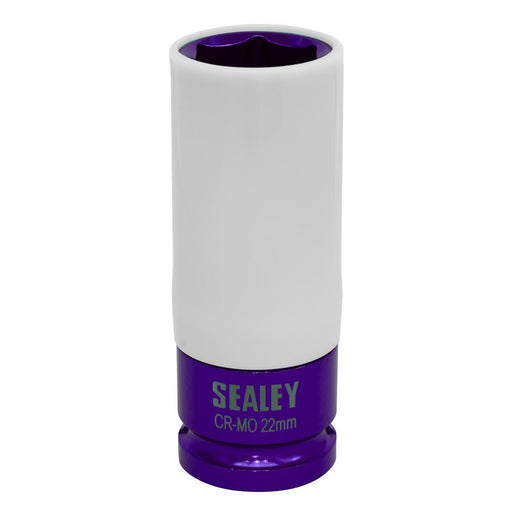 Sealey Alloy Wheel Impact Socket 22mm 1/2"Sq Drive SX03022 Sealey - Dynamic Drive